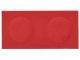 Téglalap alakú filcpanel - filcből készült puha falburkoló, 30cmx15cm, piros
