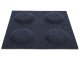 Négyzet alakú filcpanel - filcből készült puha falburkoló 30x30 cm sötétkék
