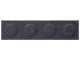Téglalap alakú filcpanel - filcből készült puha falburkoló, 60x15cm, sötétkék