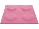 Négyzet alakú filcpanel - filcből készült puha falburkoló 30x30cm, pink