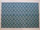 Dekorációs 3D falburkolat - geometrikus minta, zöld-arany (8 darab 50x50 cm-es lap)
