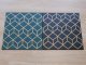 Dekorációs 3D falburkolat - geometrikus minta, zöld-arany (8 darab 50x50 cm-es lap)