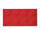 Téglalap alakú filcpanel - filcből készült puha falburkoló, 60x30cm, piros
