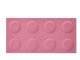 Téglalap alakú filcpanel - filcből készült puha falburkoló, 60x30cm, pink
