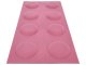 Téglalap alakú filcpanel - filcből készült puha falburkoló, 60x30cm, pink