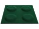 Négyzet alakú filcpanel - filcből készült puha falburkoló 30x30cm, sötétzöld