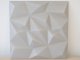 Dekorációs 3D falburkolat - kristály minta, szürke (8 darab 50x50 cm-es lap)