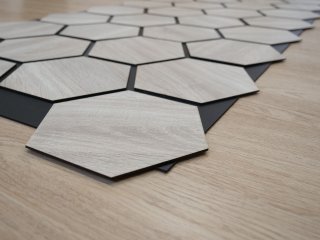Hatszög HDF falpanel (1.3 m2 falfelületre) - sonoma tölgy