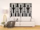 - Fali dekorpanel, art deco minta, 50x150 cm, 3 mm HDF - Antracit