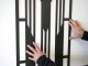 - Fali dekorpanel, art deco minta, 50x150 cm, 3 mm HDF - Antracit