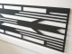 - Fali dekorpanel, art deco minta, 50x150 cm, 3 mm HDF - Antracit