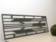 - Fali dekorpanel, art deco minta, 50x150 cm, 3 mm HDF - Antracit
