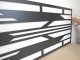 - Fali dekorpanel, art deco minta, 50x150 cm, 3 mm HDF - Antracit