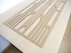 - Fali dekorpanel, art deco minta, 50x150 cm, 3 mm HDF - Antracit
