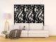 - Fali dekorpanel, csepp minta, 50x150 cm, 3 mm HDF - Antracit