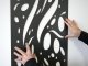 - Fali dekorpanel, csepp minta, 50x150 cm, 3 mm HDF - Antracit