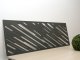 - Fali dekorpanel, sávos minta, 50x150 cm, 3 mm HDF - Antracit