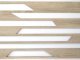 - Fali dekorpanel, trapéz minta, 50x150 cm, 3 mm HDF - Sonoma tölgy
