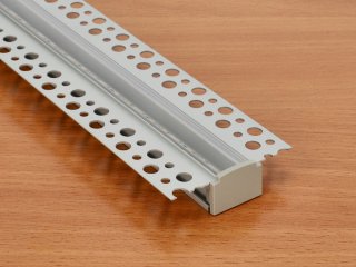 ALP-015 Ezüst - Végzáró elem gipszkartonba süllyeszthető alu profilhoz, szürke színben