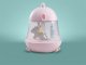 Akkus dekor LED lámpa (5W) meleg fehér+RGB, rózsaszín music box