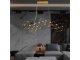 Design LED csillár (28W), arany színű - meleg fehér