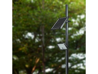 Napelem + LED reflektor, mozgásérzékelővel (1500 lumen/120°) - természetes + hideg fehér, távirányítós