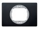 Sorolókeret Soft-touch fekete keret, ezüst belső - 1-es keret, 80x120 mm széles design