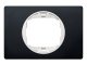 Sorolókeret Soft-touch fekete keret, fehér belső - 1-es keret, 80x120 mm széles design