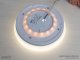 CCT LED mennyezeti lámpa Rori - külön kapcsolható éjjeli fény, fehér keret, állítható fényszín (17W/1100 lumen)