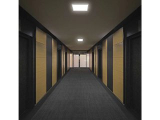 Flori LED mennyezeti lámpa - dekor háttérfény, fehér keret, négyzet alakú (22W/2200 lumen/4000K)