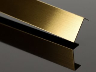 NOX Prémium dekorcsík- inox, szálcsiszolt arany 20mm/270cm