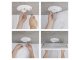 Flori LED mennyezeti lámpa - dekor háttérfény, fehér keret, négyzet alakú (18W/1800 lumen/4000K)
