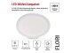 Flori LED mennyezeti lámpa - dekor háttérfény, fehér keret, kör alakú (22W/2200 lumen/4000K)