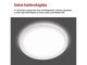 Flori LED mennyezeti lámpa - dekor háttérfény, fehér keret, kör alakú (18W/1800 lumen/4000K)