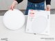 Flori LED mennyezeti lámpa - dekor háttérfény, fehér keret, kör alakú (18W/1800 lumen/4000K)
