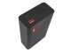 PowerBank külső akkumulátor (USB-C kábellel) fekete - 20000 mAh, gyorstöltéssel