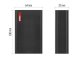 PowerBank külső akkumulátor (USB-C kábellel) fekete - 20000 mAh, gyorstöltéssel