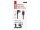 HDMI 2.0 High Speed csatlakozókábel, 1.5 méter, 90° hajlított csatlakozó, fekete