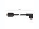 HDMI 2.0 High Speed csatlakozókábel, 1.5 méter, 90° hajlított csatlakozó, fekete