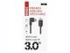HDMI 2.0 High Speed csatlakozókábel, 3 méter, 90° hajlított csatlakozó, fekete