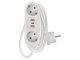 Elosztó 2-es (2 földelt), 2 USB-A + 1 USB-C, fehér hosszabbító 1,4 méter vezetékkel