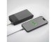 PowerBank külső akkumulátor (USB-C kábellel) fekete - 20000 mAh, gyorstöltéssel