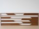 - Fali dekorpanel, trapéz minta, 50x150 cm, 3 mm HDF - Dió