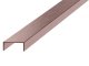 NOX Prémium dekorcsík- inox, szálcsiszolt rosegold 20mm/270cm