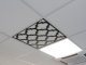 Mennyezeti kazettás dekorpanel, Marokkó, 595x595 mm, 3 mm HDF - Antracit