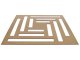Mennyezeti kazettás dekorpanel, geometria, 595x595 mm, 3 mm HDF - Antracit