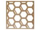 Mennyezeti kazettás dekorpanel, hexagonok, 595x595 mm, 3 mm HDF - Antracit