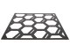 Mennyezeti kazettás dekorpanel, hexagonok, 595x595 mm, 3 mm HDF - Antracit