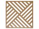 Mennyezeti kazettás dekorpanel, piramis, 595x595 mm, 3 mm HDF - Antracit