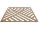 Mennyezeti kazettás dekorpanel, piramis, 595x595 mm, 3 mm HDF - Antracit